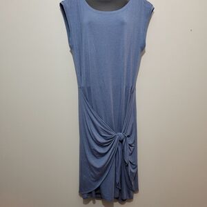 NWT PrAna Black Dress Foundation Tie Soft Cap Sleeves Tencel Modal Size L